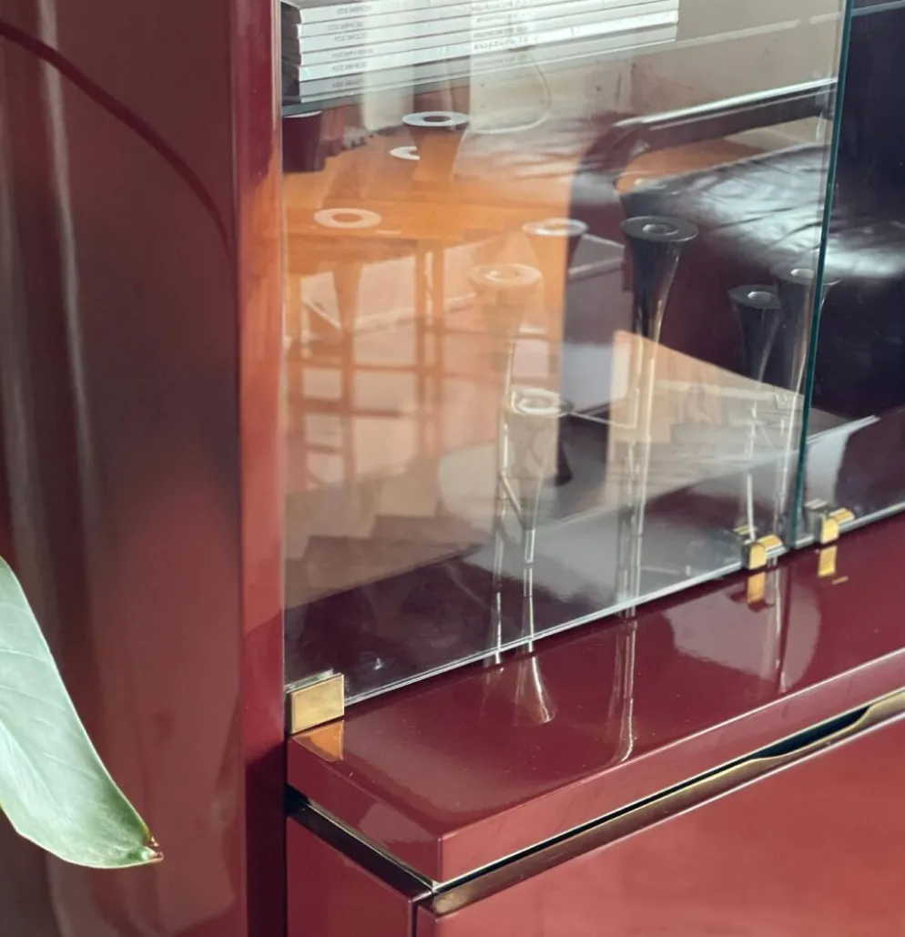 Bibliothèque/vitrine Éric Maville pour Roche Bobois vintage années 70