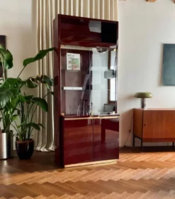 Bibliothèque/vitrine Éric Maville pour Roche Bobois vintage années 70