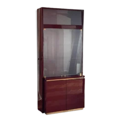 Bibliothèque/vitrine Éric Maville pour Roche Bobois vintage années 70