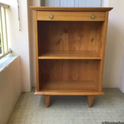 Bibus / bibliothèque vintage pieds compas