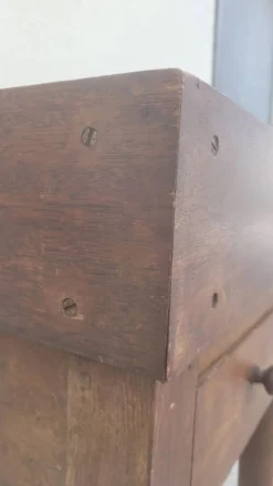Billot de Boucher table de préparation en bois ancien