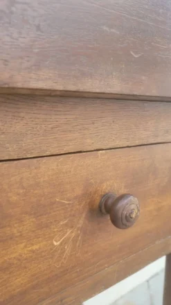 Billot de Boucher table de préparation en bois ancien