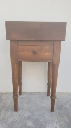 Billot de Boucher table de préparation en bois ancien