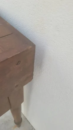 Billot de Boucher table de préparation en bois ancien