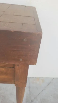 Billot de Boucher table de préparation en bois ancien