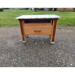 Billot de cuisine bois et marbre