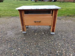 Billot de cuisine bois et marbre