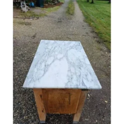 Billot de cuisine bois et marbre