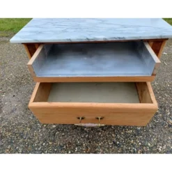Billot de cuisine bois et marbre