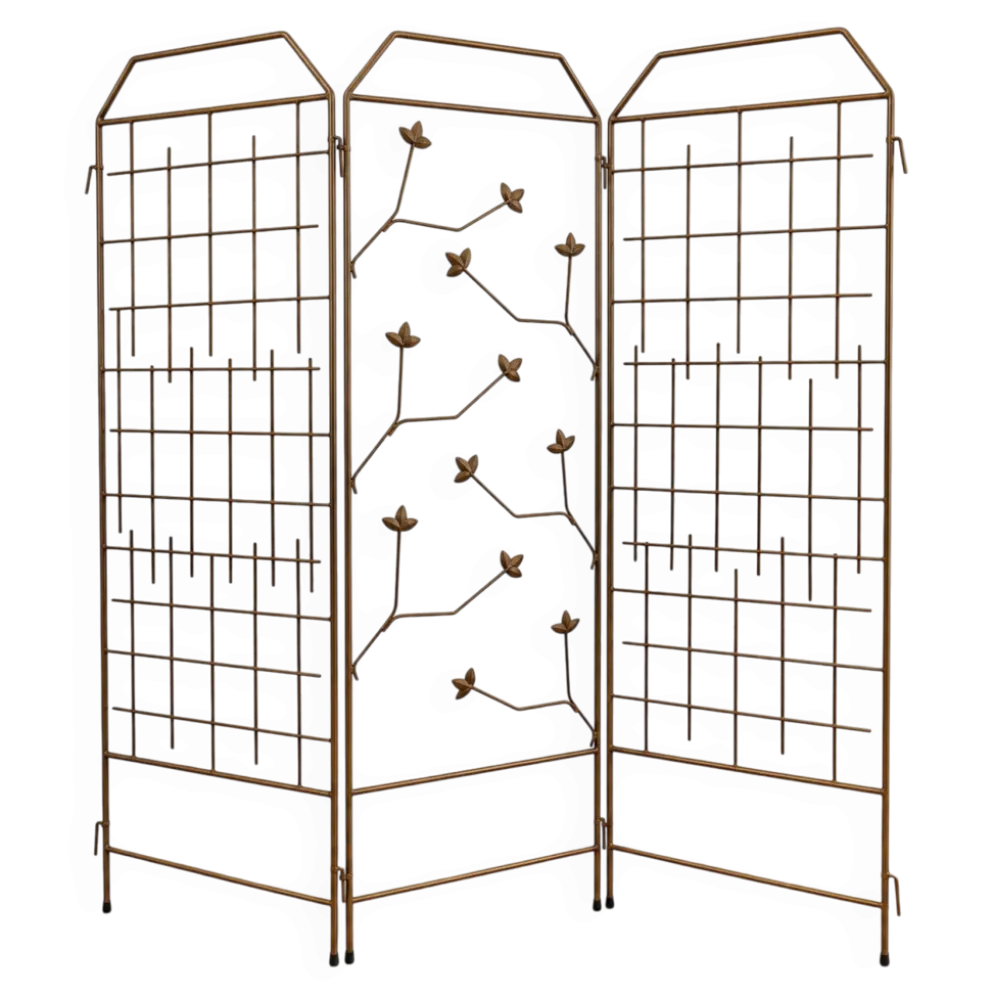 Biombo antiguo de hierro forjado