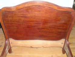 Bois de lit en acajou ancien 190 x 85