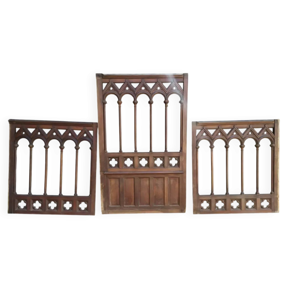 Boiserie claustra style gothique