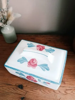 Boite a biscuits en Faïence de Salins