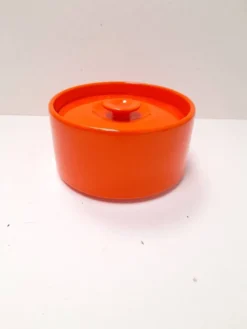 Boite en céramique orange Pino Spagnolo pour Sicart