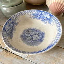 Bol, coupelle en terre de fer Sarreguemines modèle jardinière