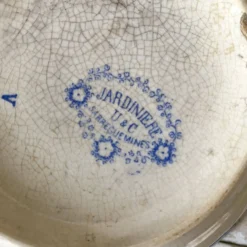 Bol, coupelle en terre de fer Sarreguemines modèle jardinière