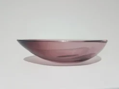 Bol décoratif, rose-violet, en verre, conçu par A. F. Gangkofner, Hessengl
