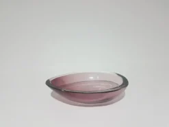 Bol décoratif, rose-violet, en verre, conçu par A. F. Gangkofner, Hessengl