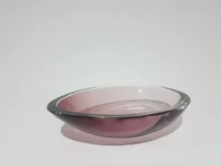 Bol décoratif, rose-violet, en verre, conçu par A. F. Gangkofner, Hessengl