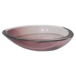 Bol décoratif, rose-violet, en verre, conçu par A. F. Gangkofner, Hessengl