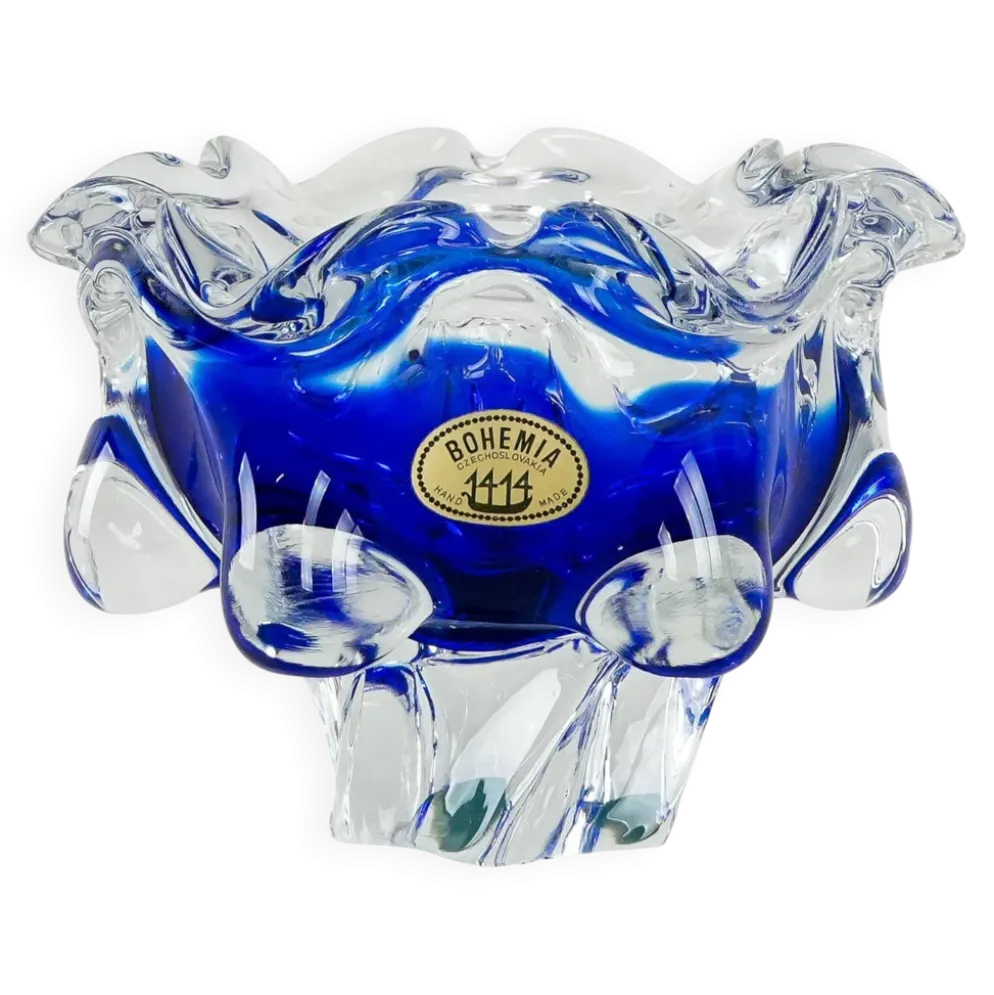 Bol de Bohême, design tchèque, années 1970, fabriqué en République tchèque