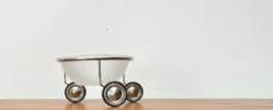 Bol de fruits néerlandais postmodernes sur roues par Arnout Visser Droog pour Designum, années 1990.