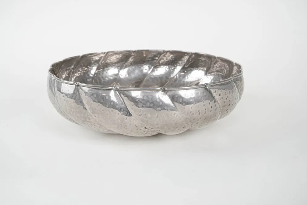 Bol en argent, design italien, années 1960, fabriqué en Italie