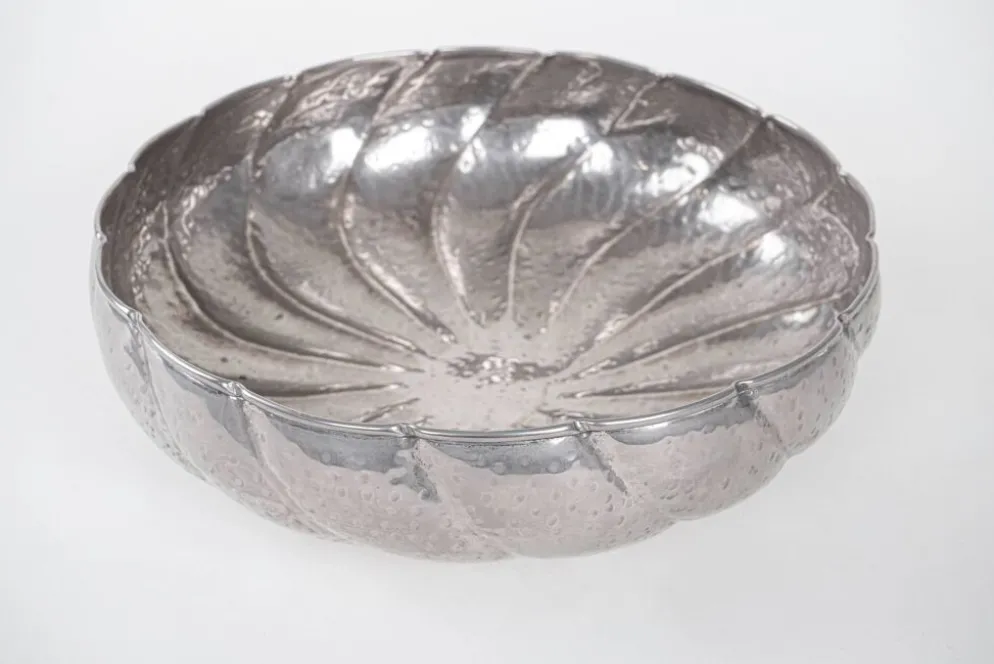 Bol en argent, design italien, années 1960, fabriqué en Italie