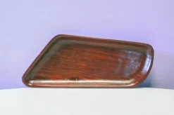 Bol en bois allongé vintage