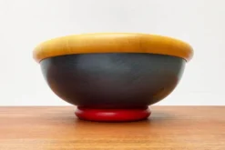 Bol en bois italien postmoderne par Pietro Manzoni
