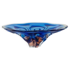 Bol en cobalt, design danois, années 1970, fabriqué au Danemark