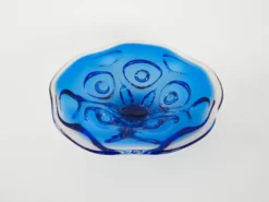Bol en cobalt, design danois, années 1970, fabriqué au Danemark