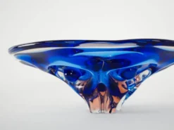 Bol en cobalt, design danois, années 1970, fabriqué au Danemark