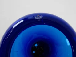 Bol en cobalt, design danois, années 1960, fabricant : Holmegaard, designer : Per