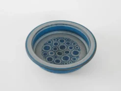 Bol en céramique bleue, design danois, années 1960, fabricant : MA&S, designer : Mari