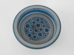 Bol en céramique bleue, design danois, années 1960, fabricant : MA&S, designer : Mari