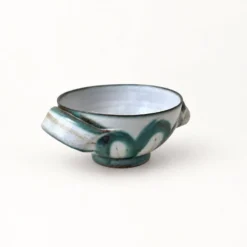 Bol en céramique de R. Picault décor de vagues, années 60