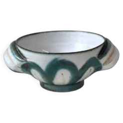 Bol en céramique de R. Picault décor de vagues, années 60