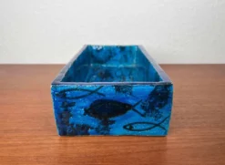 Bol en céramique de studio en forme de poisson Pesce de style mid-century moderne par Aldo Londi pour Bitossi, Italie, années 1960.