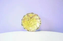 Bol en céramique vintage jaune