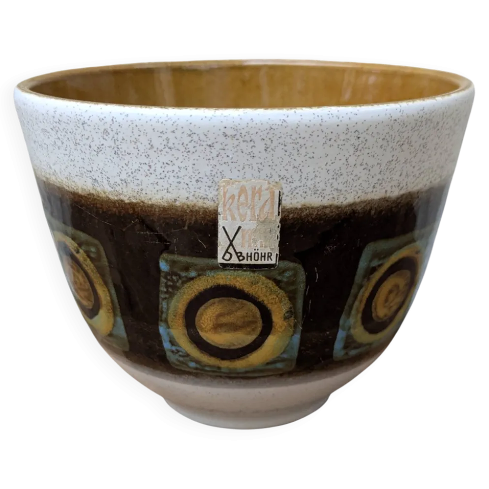 Bol en céramique vintage West Germany Kera DB Höhr Dümbler & Breiden