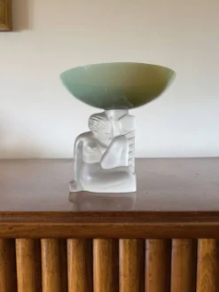 Bol en cristal Art Déco, Cristal Sèvres France vers les années 1930.