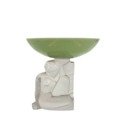 Bol en cristal Art Déco, Cristal Sèvres France vers les années 1930.