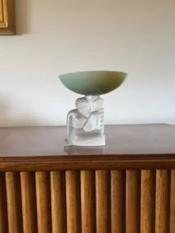 Bol en cristal Art Déco, Cristal Sèvres France vers les années 1930.