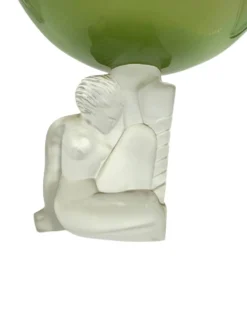 Bol en cristal Art Déco, Cristal Sèvres France vers les années 1930.
