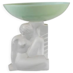 Bol en cristal Art Déco, Cristal Sèvres France vers les années 1930.