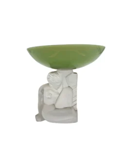 Bol en cristal Art Déco, Cristal Sèvres France vers les années 1930.