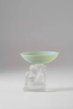 Bol en cristal Art Déco, Cristal Sèvres France vers les années 1930.