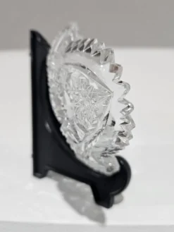 Bol en cristal à motif étoilé, américain, en verre taillé brillant américain, années 1920.
