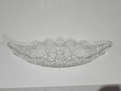 Bol en cristal à motif étoilé, américain, en verre taillé brillant américain, années 1920.